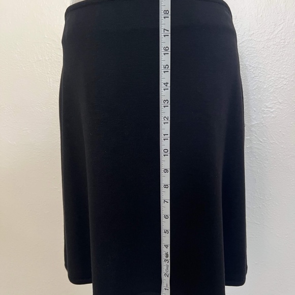 CELINE Paris Black Wool Knit Skirt - Picture 4 of 6